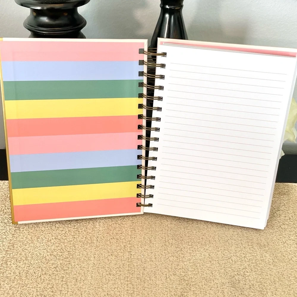 NWT Hardcover SHINE BRIGHT Gold Foil Notebook/Journal Notepad Stationery Bundle